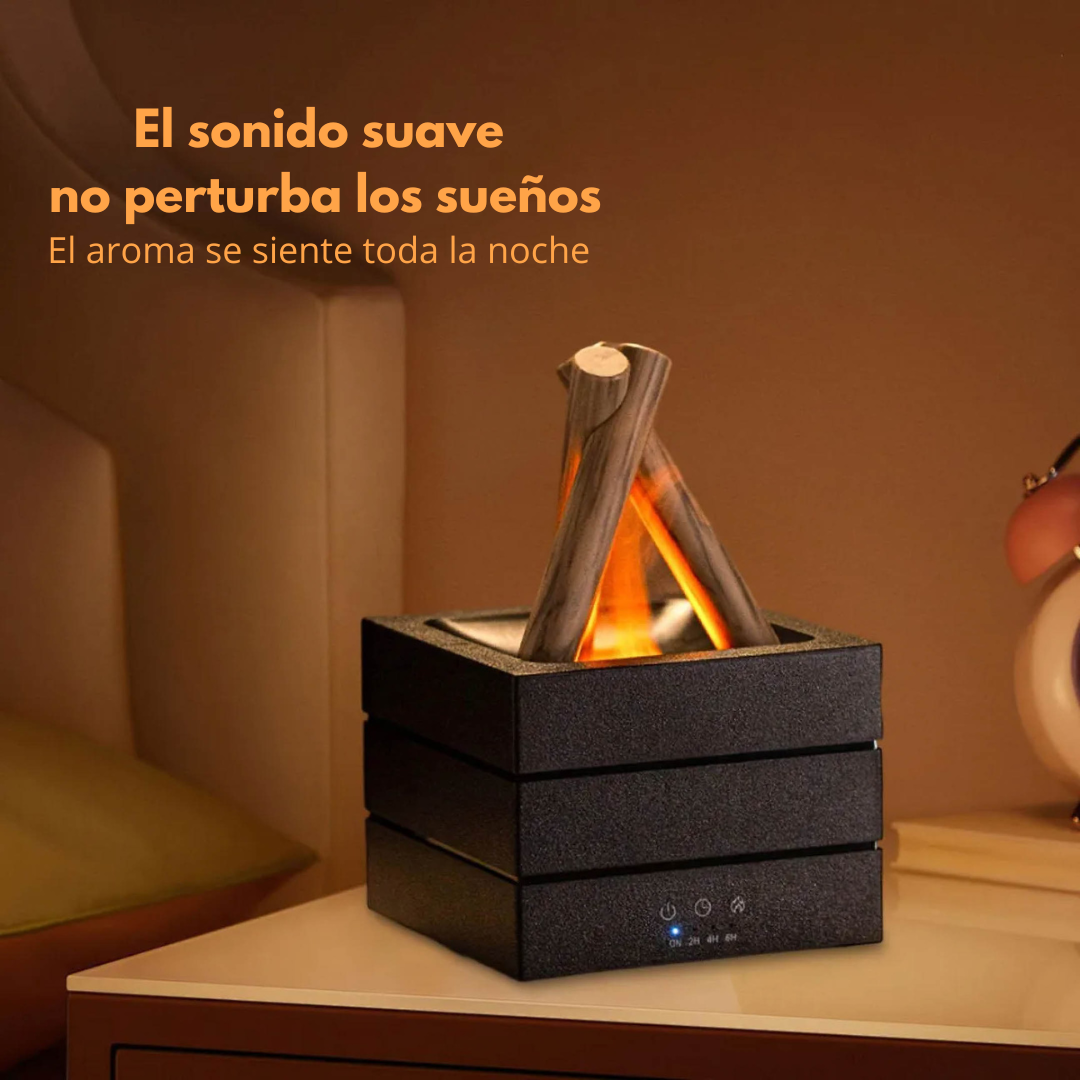 Hoguera Humidificador difusor de aroma con llama USB